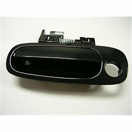 SHERMAN PARTS Left Hand Front Outer Door Handle for 1998-2002 Corolla, Flat Black SHE8174-135B-1